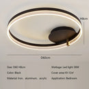 Axyaa Acrylic Circle LED Ceiling Lamp – Modern Minimalist Bedroom Lighting Fixtures