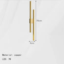 Axyaa Modern Brass Wall Lamp 4000K Light for Bedroom Parlor Bathroom Aisle