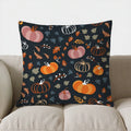 Axyaa Autumn Leaves Pattern Pillow Cover for Sofa, Bedroom, Car