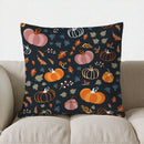 Axyaa Autumn Leaves Pattern Pillow Cover for Sofa, Bedroom, Car
