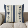 Axyaa Christmas Trees & Swirls Pattern Pillow Cover for Sofa, Bedroom, Car