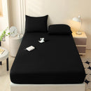 Axyaa Leaf Flower Fitted Sheet - Soft Brushed Polyester Fiber Mattress Cover