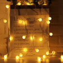 Axyaa Crystal Ball Globe String Lights Warm White Fairy Hanging Light
