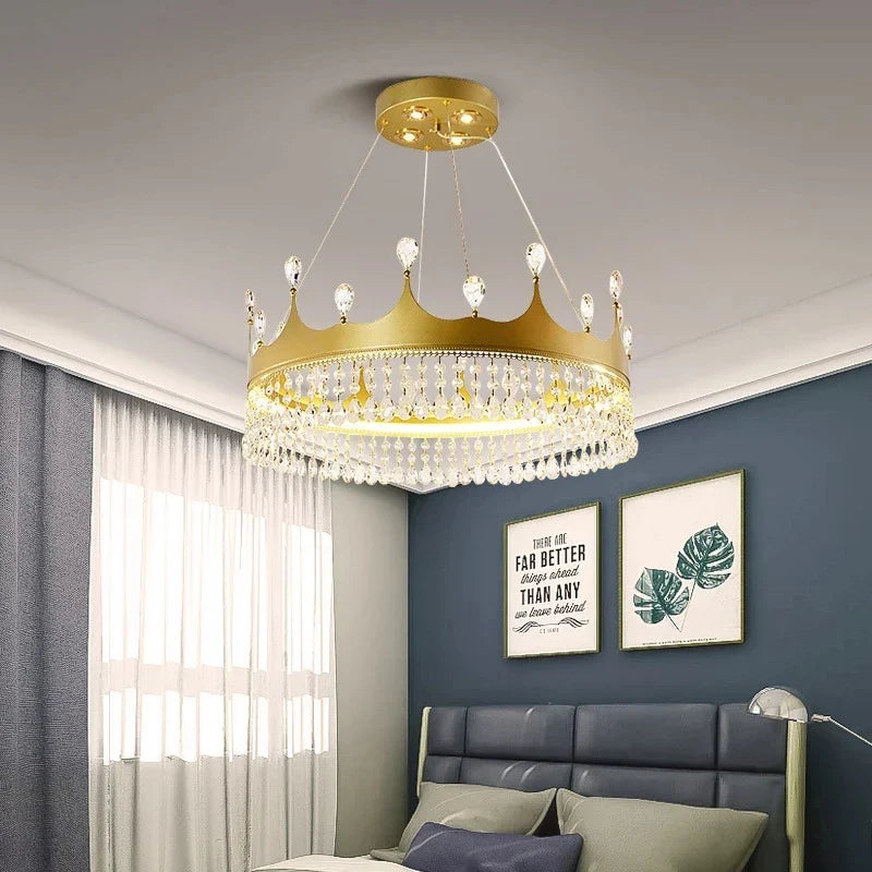Axyaa Nordic Princess Crystal Chandelier for Home Lighting