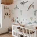 Axyaa Underwater Fish Decal for Kids Room Decor