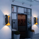 Axyaa Aluminum LED Sconce Wall Lamp: Modern Waterproof Indoor Outdoor Warm Light