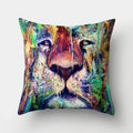 Axyaa Lion Tiger Head Pillowcase for Home Decor - Soft and Stylish Animal Cushion Cover