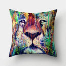 Axyaa Lion Tiger Head Pillowcase for Home Decor - Soft and Stylish Animal Cushion Cover