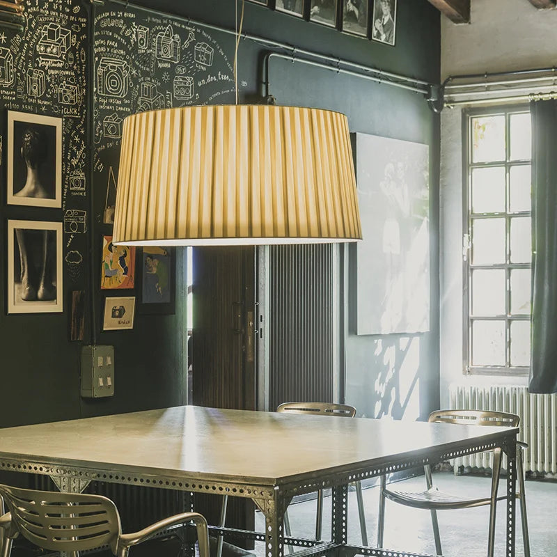 Axyaa Wabi Sabi Fabric Pendant Lights Nordic Style Chandeliers