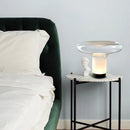 Axyaa Nordic Glass LED Table Lamp: Stylish Night Light for Home and Study