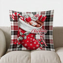 Axyaa Christmas Candy Canes & Gift Pillow Cover - Sofa, Bedroom, Car - Home Decor