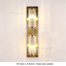 Axyaa Glass Stick LED Wall Lamp for Modern Luxury Living Room Lighting