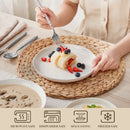 Axyaa Porcelain Dinnerware Set: 12/16/18/24 pcs with Plates, Bowls - Classic White