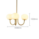 Axyaa French Light Luxury Cream Pink Chandelier Lamp