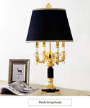 Axyaa Black Crystal Table Lamp: High-Quality Luxury Bedroom Decor