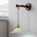 Axyaa Antique Gold Brass LED Wall Sconce with Ceramic Socket