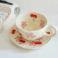 Axyaa Hand Pinched Irregular Flower Heart Ceramic Coffee Cup