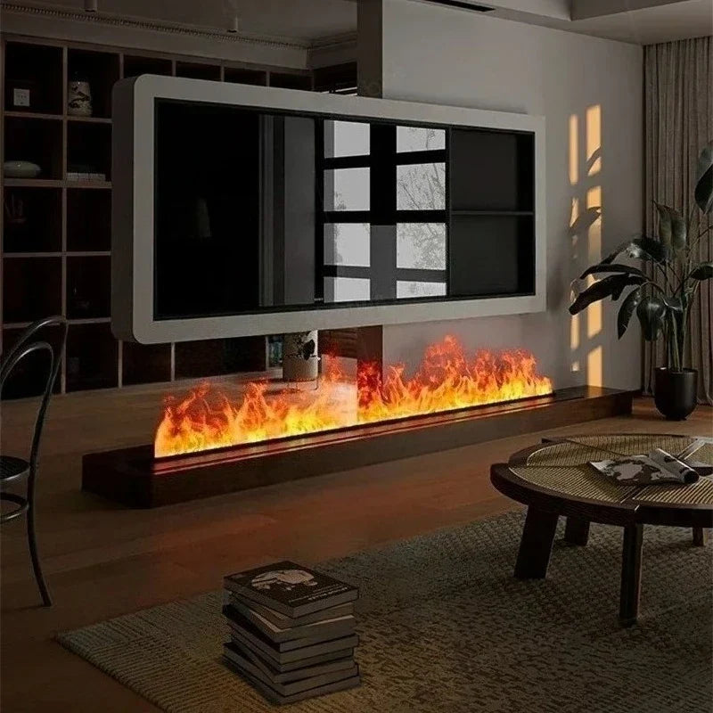 Axyaa 3D Ambience Fireplace Electric LED Humidifier for Indoor Living Room Decor