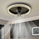 Axyaa Ceiling Fan with LED Light & Remote Control, Modern Foldable Bedroom & Living Room Lighting