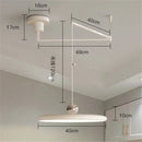 Axyaa Colorful UFO Pendant Light with Movable Arm for Eye Protection Lighting