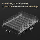 Axyaa Supermarket Shelf Pusher Propeller Display Rack for Lipsticks, Nail Polish, and Perfume