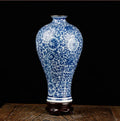 Axyaa Blue White Porcelain Flower Vase: Elegant Jingdezhen Ceramics Home Decor Craft