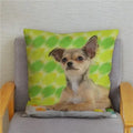 Chihuahua Dog Printed Cushion Cover by Axyaa for Home Decor