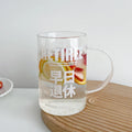Axyaa Glass Cups with Lid & Straw - Cute Big Drinkware for Coffee, Water, Tea, Juice