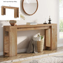 Axyaa Farmhouse 63" Wooden Console Table for Entrance, Hallway & Living Room