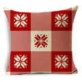 Axyaa Merry Christmas Linen Pillowcase Cushion Cover 45x45cm