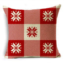 Axyaa Merry Christmas Linen Pillowcase Cushion Cover 45x45cm
