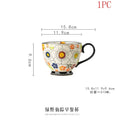 Axyaa Retro Double Ear Ceramic Bowls Set for Household Tableware