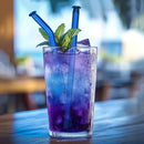 Axyaa Glass Straws - Set of 10 Eco-Friendly Reusable Cocktail Smoothie Bar Accessories