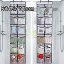 Axyaa Over the Door Shoe Organizer with Large Mesh Pockets