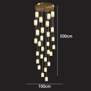 Axyaa Modern LED Pendant Chandeliers for Living Room – Indoor Staircase Hanging Light