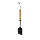 Axyaa Black Silicone Wooden Handle Kitchen Utensils Set