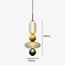 Axyaa Glass Pendant Light: Modern Nordic Luminaire for Home Decor