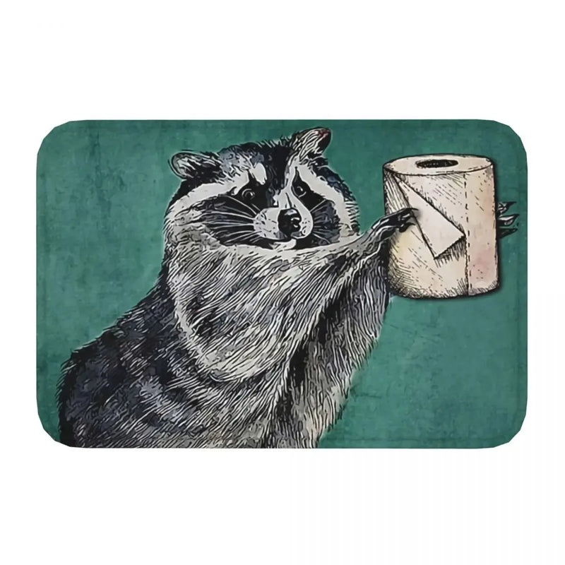 Axyaa Black Cat Bathroom Toilet Mat 40x60cm