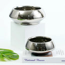 Axyaa Silver Ceramic Flower Pots Large Succulent Planter Vase Garden Balcony Decor