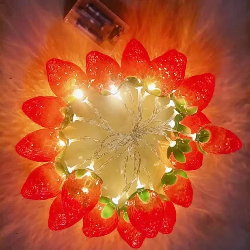 Axya 20LED Strawberry Fruit Fairy Lights - Wedding Holiday Party Decor