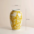 Axyaa Chinese-Style Retro Blue and White Porcelain Vase - Home Decoration Accessory