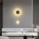 Axyaa Modern LED Wall Clock Light for Home Interior Decoration
