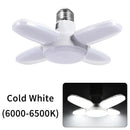 Axyaa Fan Shape LED Ceiling Light 28W E27 Bulb, AC 85-265V Office Home Garage Lighting