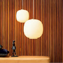 Axyaa White Glass Pendant Lights, Modern Kitchen Hanging Lamps, Minimalist Chandeliers