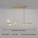 Axyaa Glass Bubble Chandelier: Nordic Minimalist Magic Bean Design