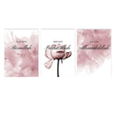 Islamic Canvas Print Flower Calligraphy Wall Art by Axyaa for Home Decor