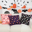 Axyaa Cute Pumpkin Print Cushion Cover Sofa Pillowcase Halloween Decor