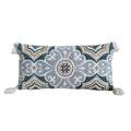 Axyaa Floral Alpaca Elephant Embroidered Lumbar Pillow Cover - Boho Style