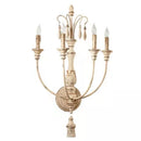Axyaa French Retro Wall Light 4-head Wall Lamp for Bedroom Villa Corridor