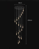 Axyaa LED Pendant Light Chandeliers for Modern Living & Dining Room Lighting
